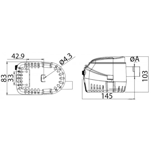 Pompa di sentina automatica Europump II G600 12v